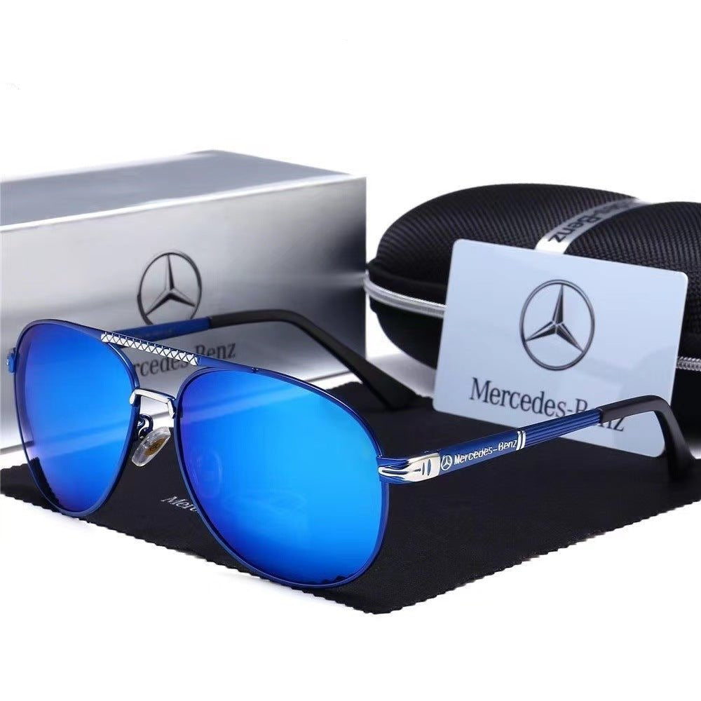 Luxury Mercedes Anti - Glare Driving Sunglasses - HalleBeauty