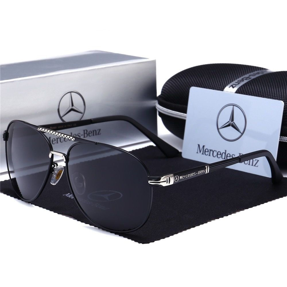 Luxury Mercedes Anti - Glare Driving Sunglasses - HalleBeauty