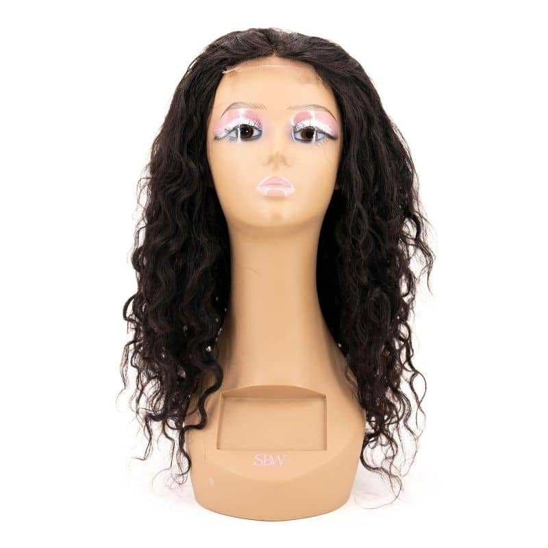 Messy Curl 4x4 Transparent Closure Wig - HalleBeauty