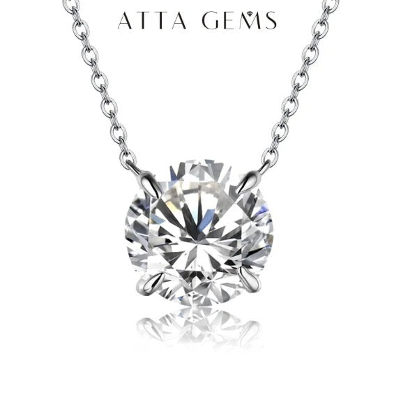 Moissanite 1CT Pendant Necklace - HalleBeauty
