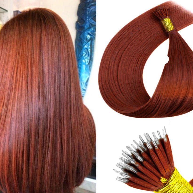 Nano Ring Hair Extensions - 100% Remy European Human Hair - HalleBeauty