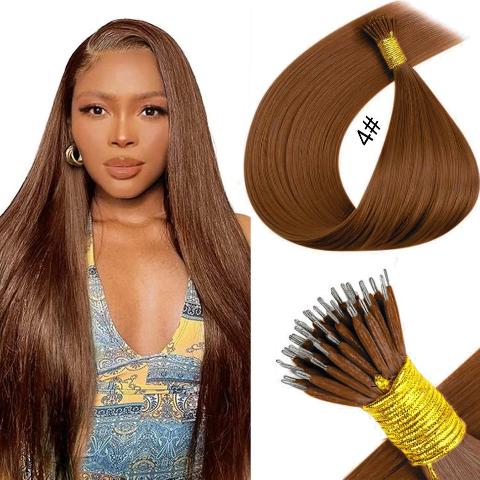 Nano Ring Hair Extensions - 100% Remy European Human Hair - HalleBeauty