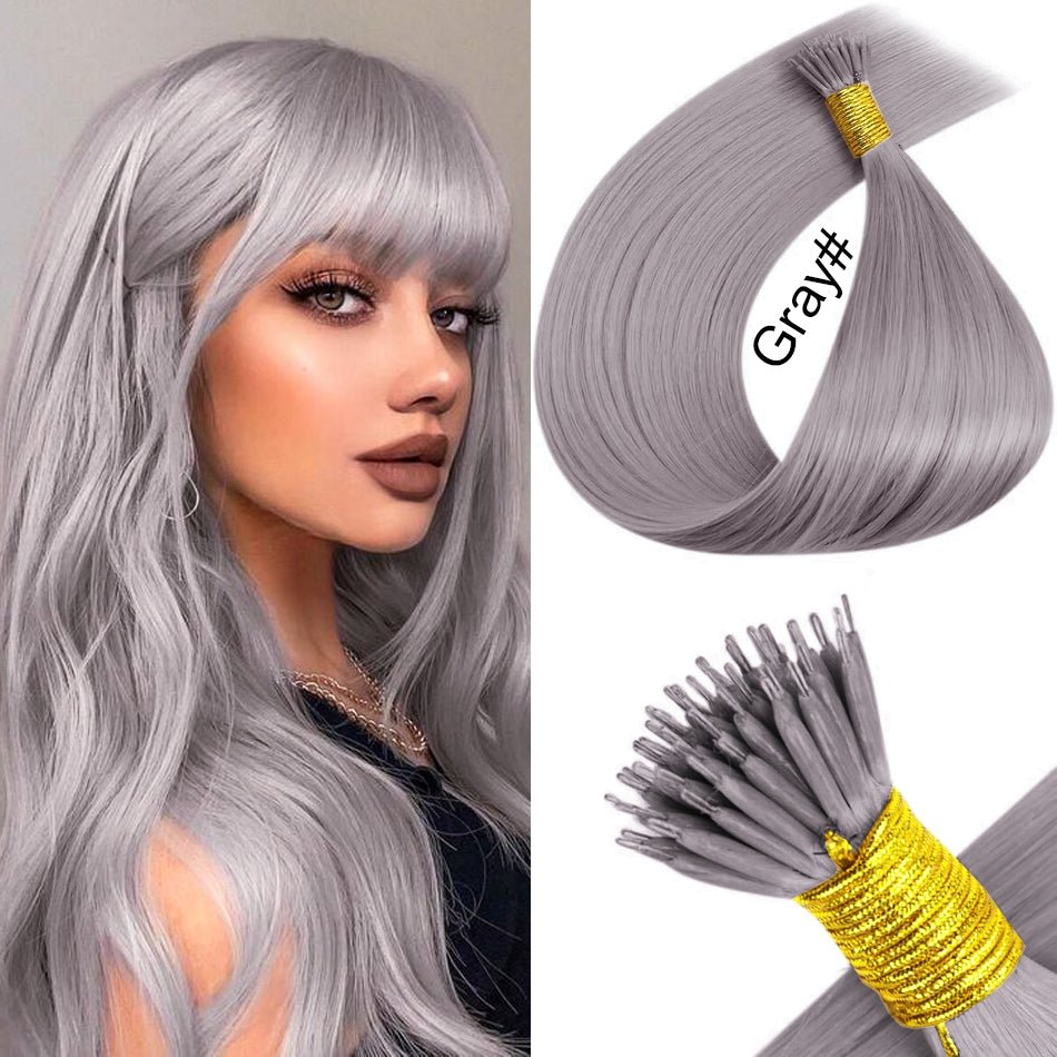 Nano Ring Hair Extensions - 100% Remy European Human Hair - HalleBeauty