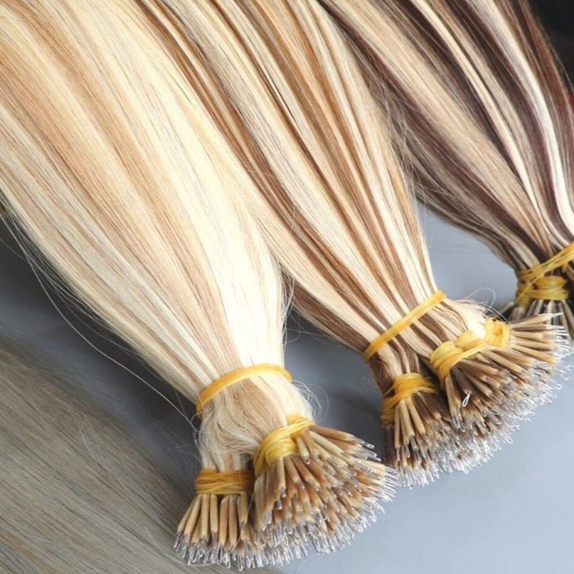 Nano Ring Hair Extensions - 100% Remy European Human Hair - HalleBeauty