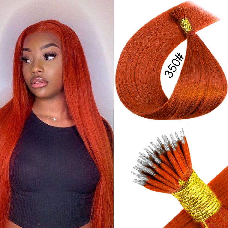 Nano Ring Hair Extensions - 100% Remy European Human Hair - HalleBeauty