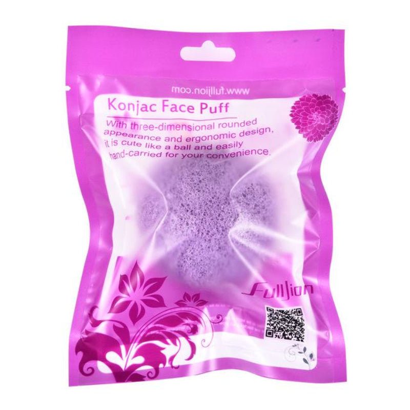 Natural Round Konjac Sponge | Gentle Face Cleaning Sponge - HalleBeauty