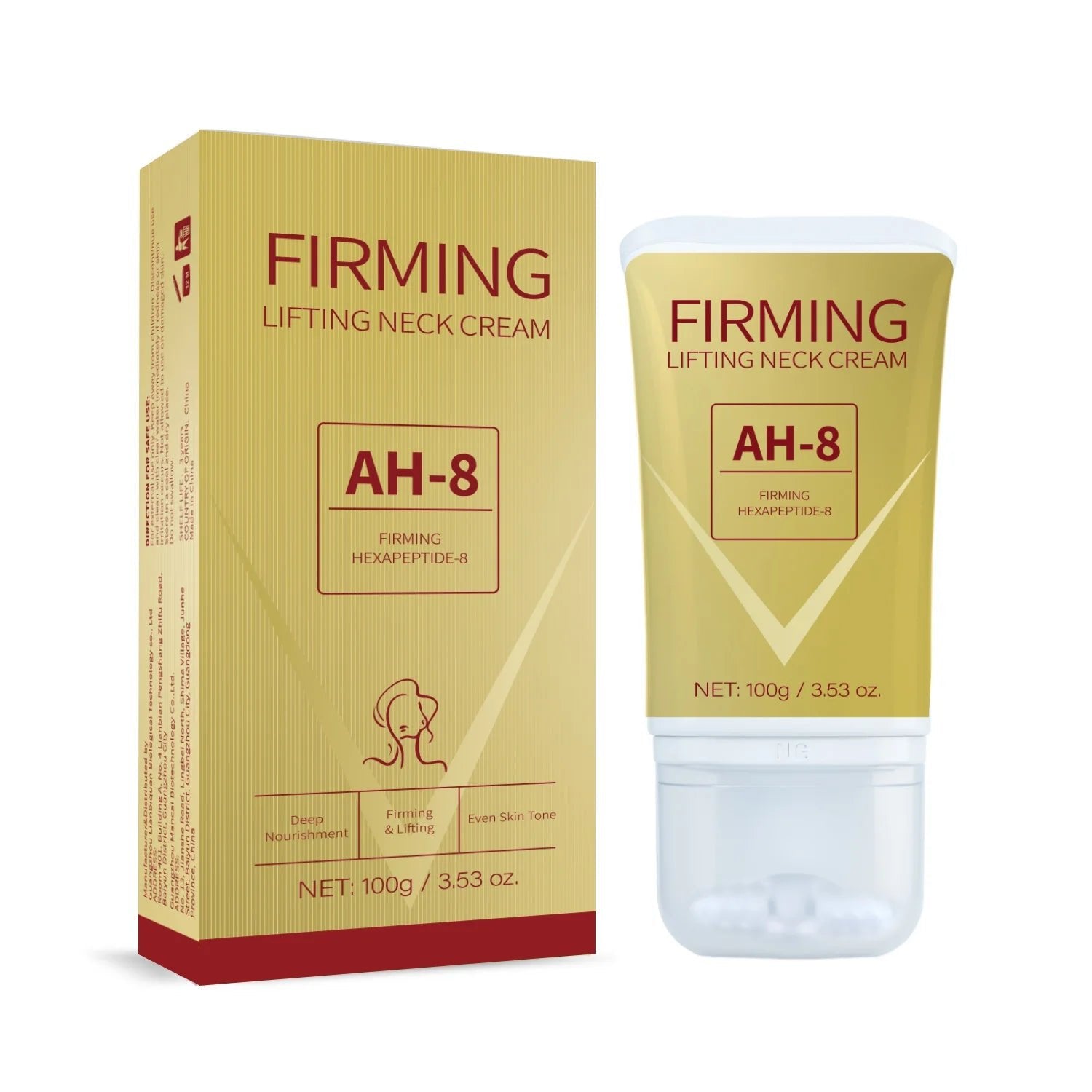 Neck Firming Roller Cream - Lifts, Nourishes & Soothes Neck Skin - HalleBeauty