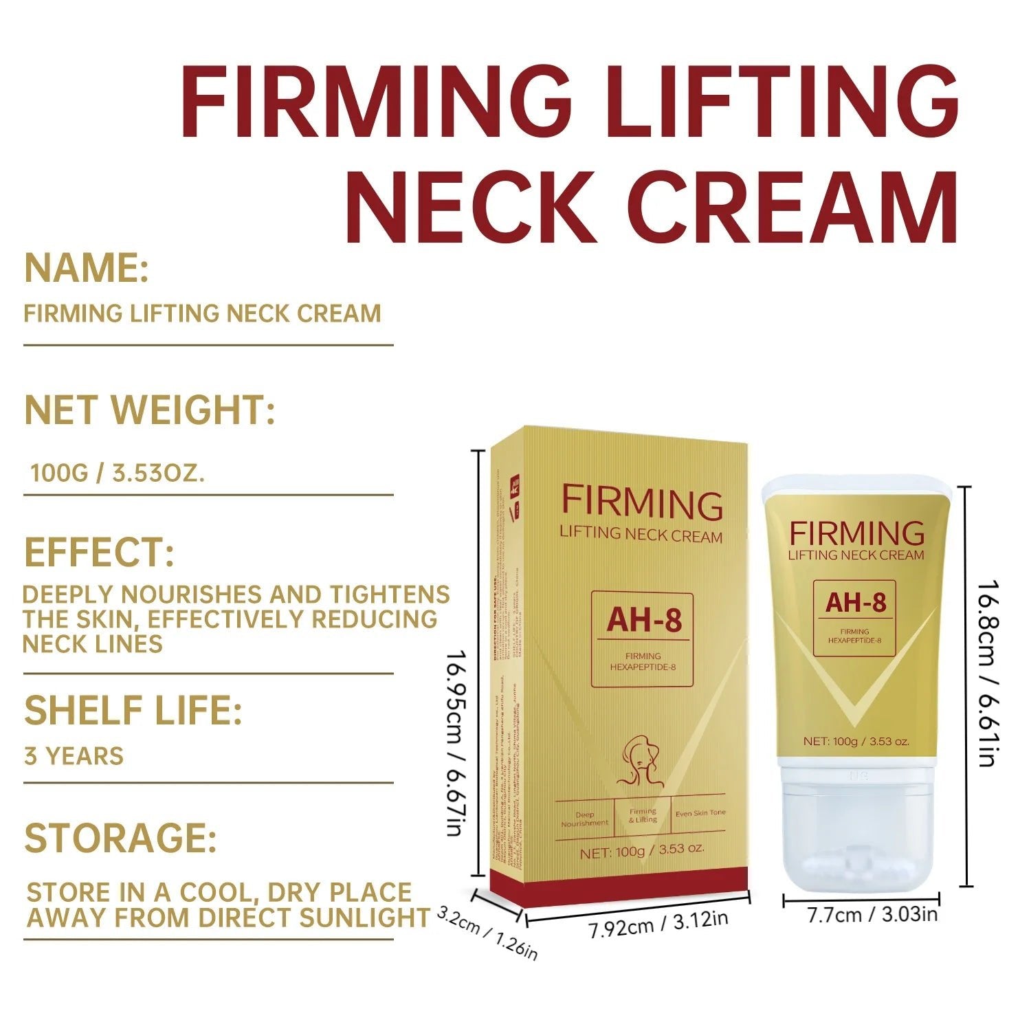 Neck Firming Roller Cream - Lifts, Nourishes & Soothes Neck Skin - HalleBeauty