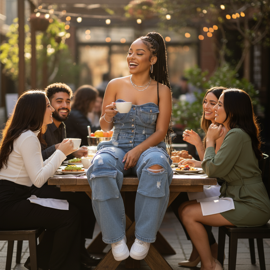 Outdoor brunch lifestyle