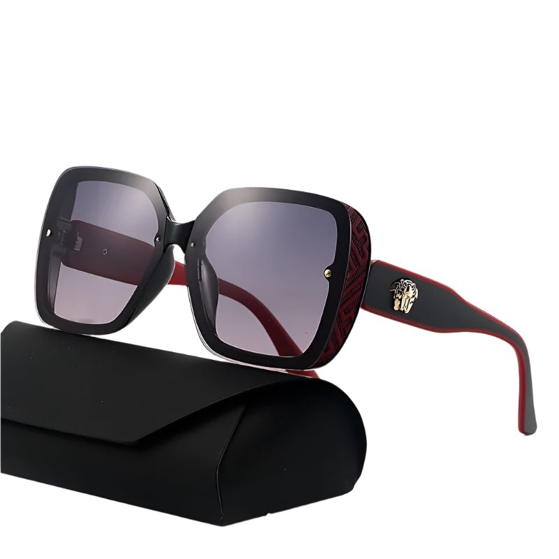 Oversized Luxury Sunglasses for Women – Thick Frame UV400 Eyewear - HalleBeauty