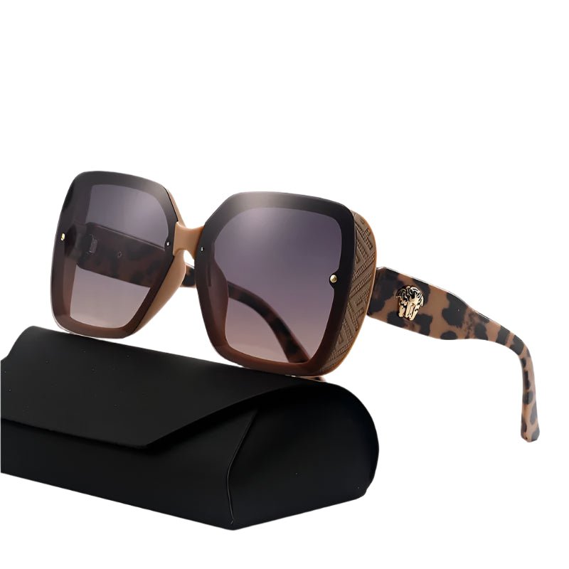 Oversized Luxury Sunglasses for Women – Thick Frame UV400 Eyewear - HalleBeauty