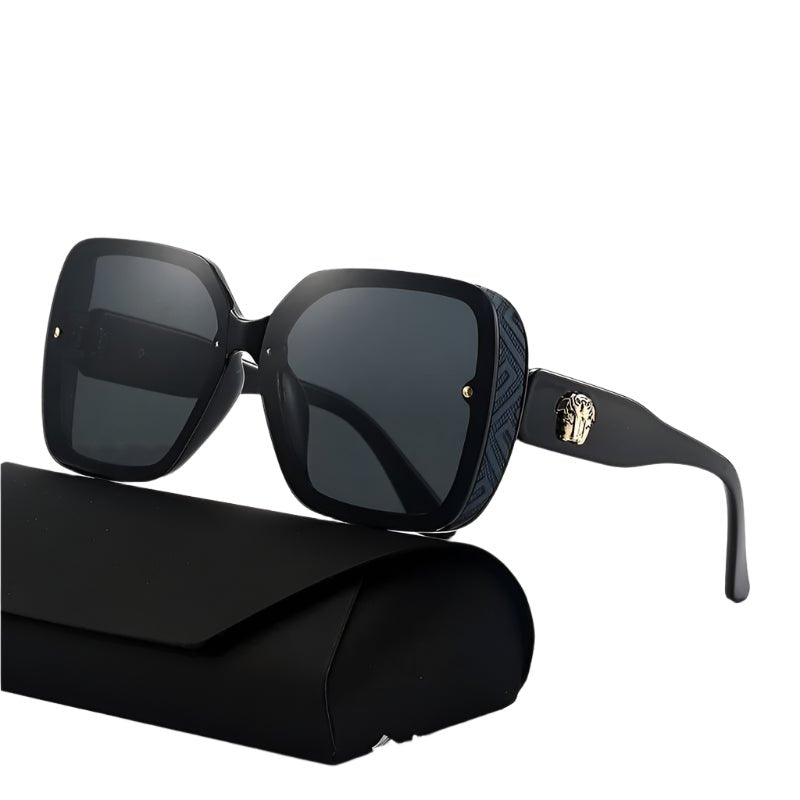 Oversized Luxury Sunglasses for Women – Thick Frame UV400 Eyewear - HalleBeauty