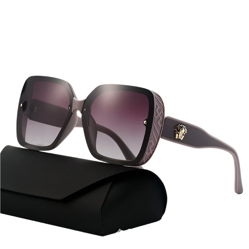 Oversized Luxury Sunglasses for Women – Thick Frame UV400 Eyewear - HalleBeauty