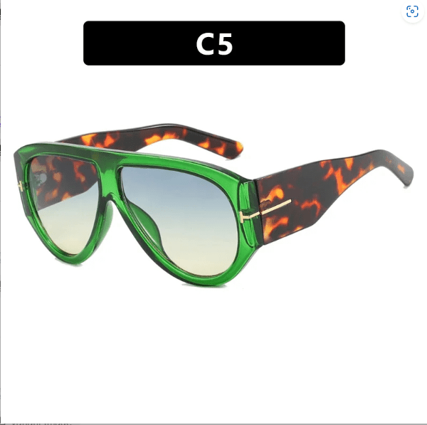 Oversized Pilot Sunglasses - Classic Aviator Shades (Unisex) - HalleBeauty