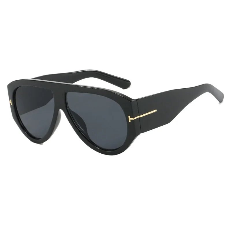 Oversized Pilot Sunglasses - Classic Aviator Shades (Unisex) - HalleBeauty