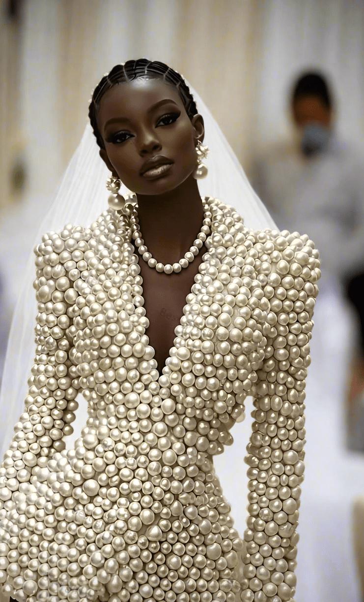 Pearl Embellished Women's Blazer - HalleBeauty