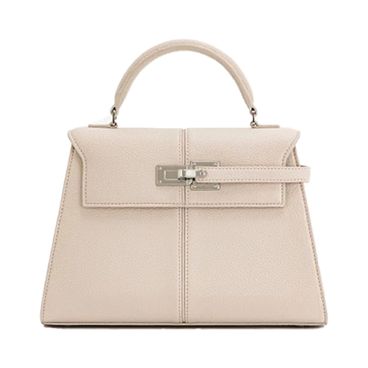 Petite Trapezoid Leather Crossbody Bag - Mini Women's Handbag - HalleBeauty