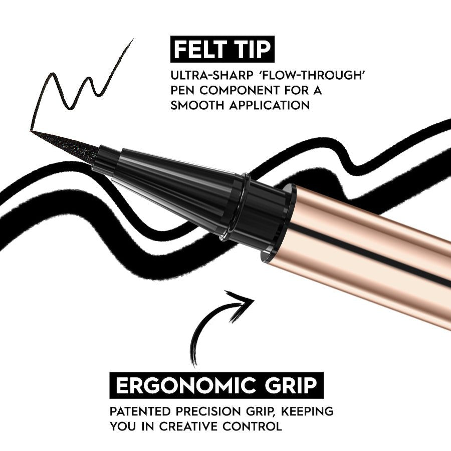 PHOFAY Eyeliner | Precise, Long - Lasting & Smudge - Proof Formula - HalleBeauty