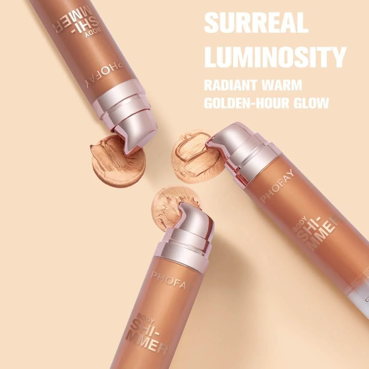 PHOFAY Illuminating Body Oil for Glowing Skin - Lightweight Shimmer Formula - HalleBeauty