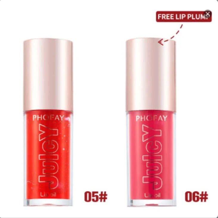PHOFAY Juicy Lip Oil - Hydrating Tinted Glow - HalleBeauty