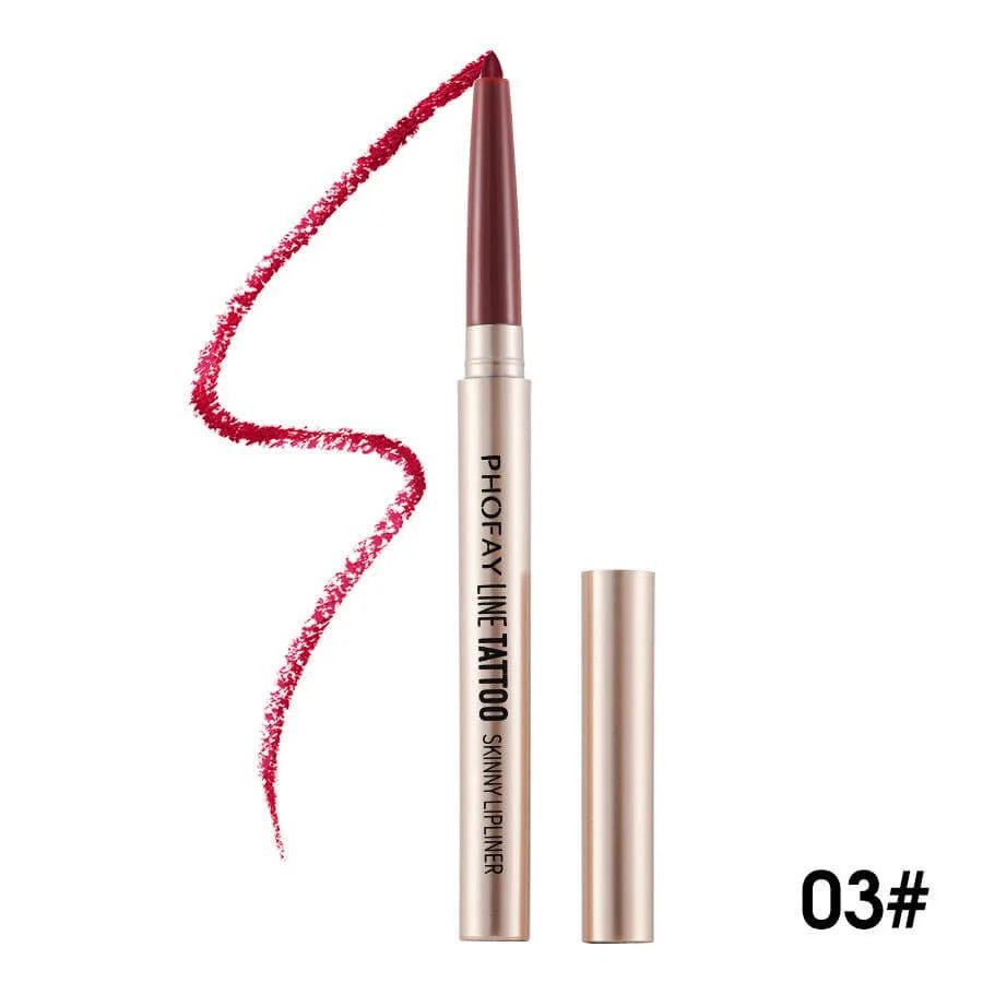 PHOFAY Lipliner Pencil – Smudge - Proof Line - HalleBeauty
