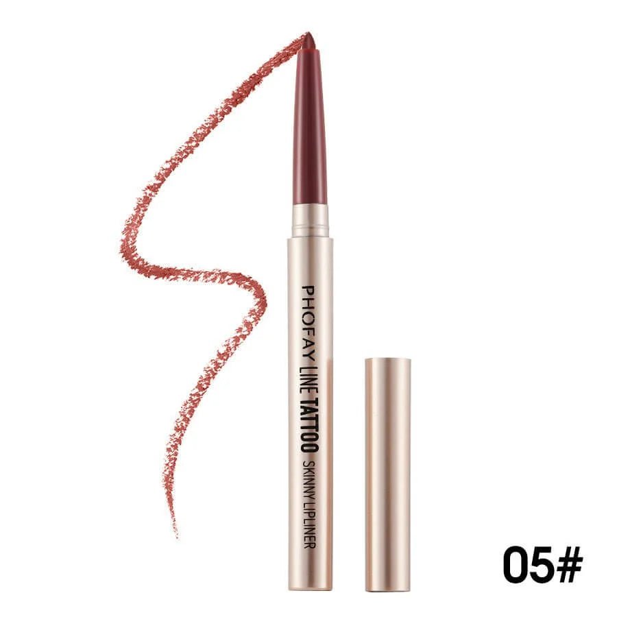 PHOFAY Lipliner Pencil – Smudge - Proof Line - HalleBeauty