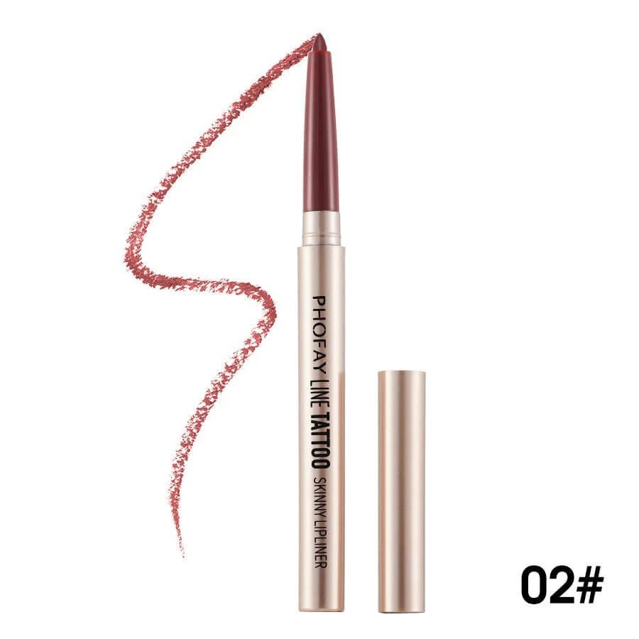 PHOFAY Lipliner Pencil – Smudge - Proof Line - HalleBeauty