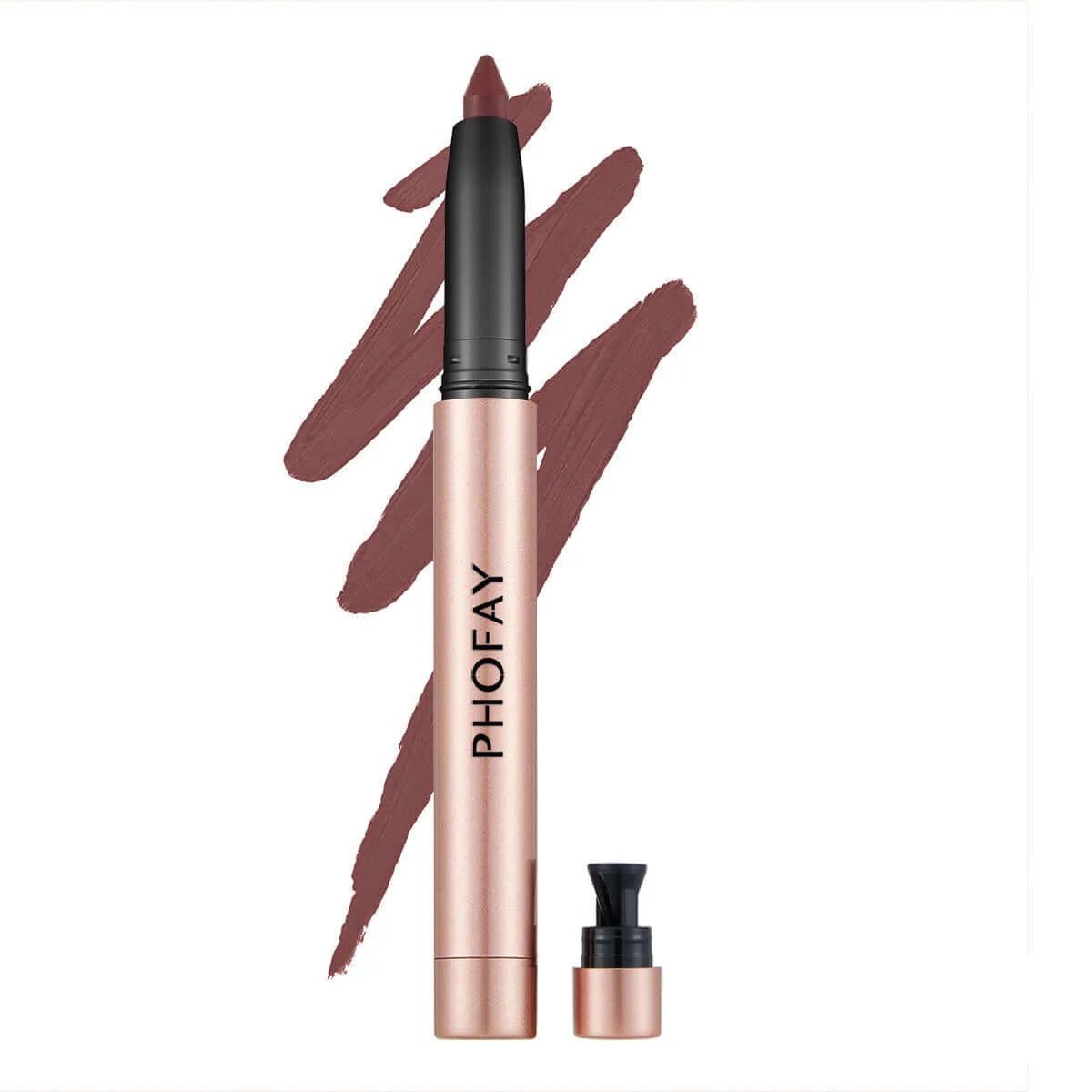 PHOFAY Matte Lip Liner Pen – Velvet Finish - HalleBeauty