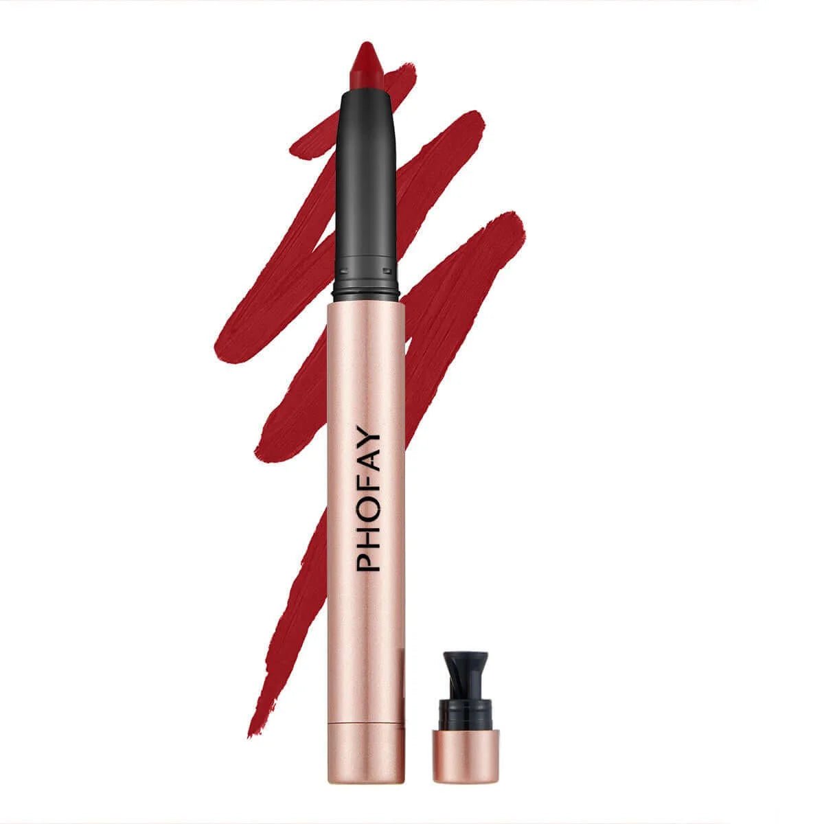 PHOFAY Matte Lip Liner Pen – Velvet Finish - HalleBeauty