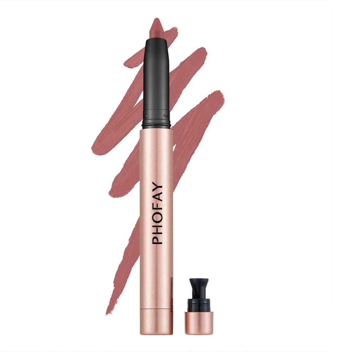 PHOFAY Matte Lip Liner Pen – Velvet Finish - HalleBeauty