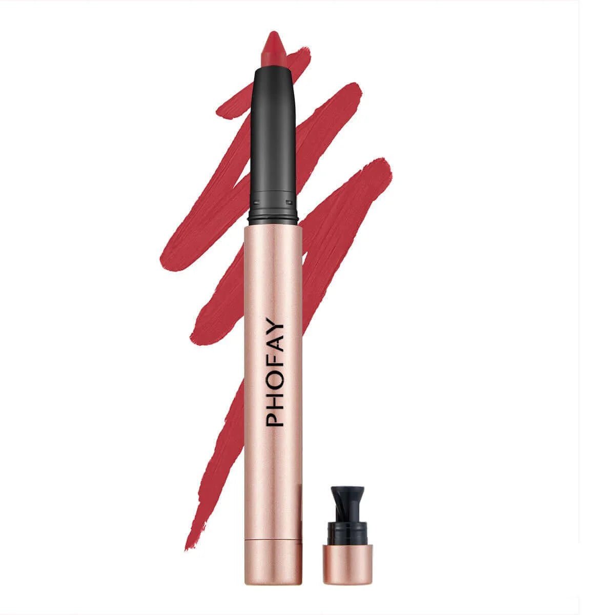 PHOFAY Matte Lip Liner Pen – Velvet Finish - HalleBeauty