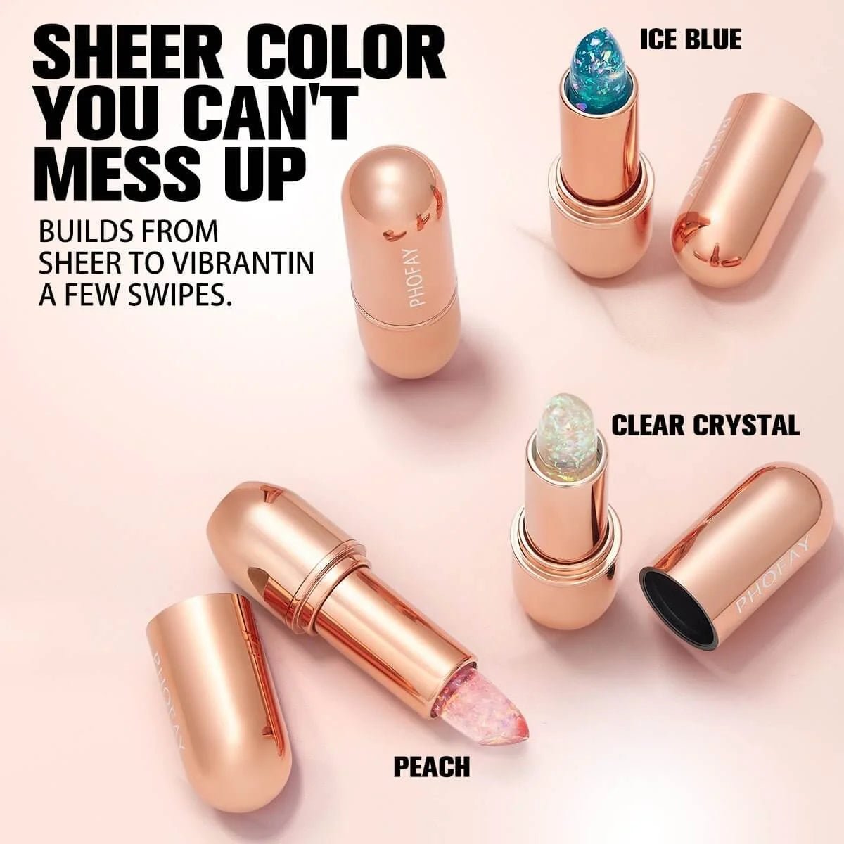 PHOFAY Moisturizing Lipstick - Cushiony Glow - HalleBeauty