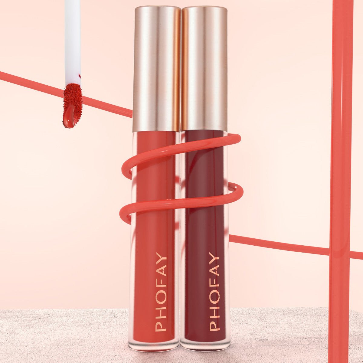 PHOFAY Non - Sticky Lip Gloss – Shiny & Light - HalleBeauty