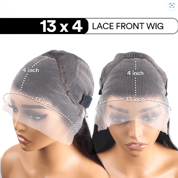 Pink Straight Lace Front Wig - 13x6 Pre - Plucked Human Hair (Bone Straight) - HalleBeauty
