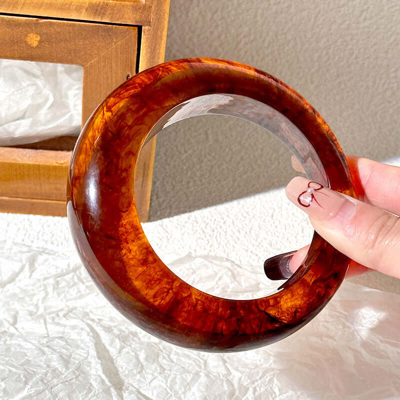 Resin Round Geometric Irregular Bracelet - HalleBeauty