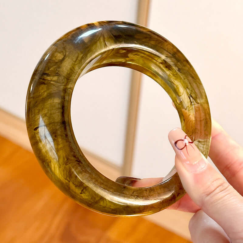 Resin Round Geometric Irregular Bracelet - HalleBeauty