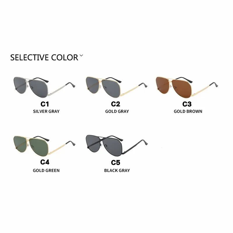 Retro Aviator Sunglasses for Women – Pilot Style Driving Eyewear - HalleBeauty