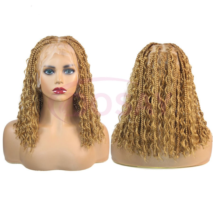 Short Bohemian Curly Braided Wig – Easy Glam Look - HalleBeauty