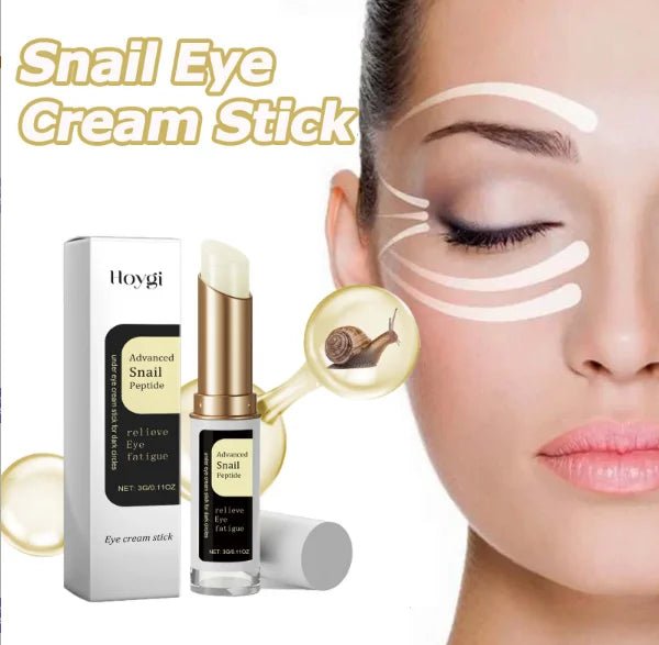 Snail essence eye cream stick for under-eye hydration

