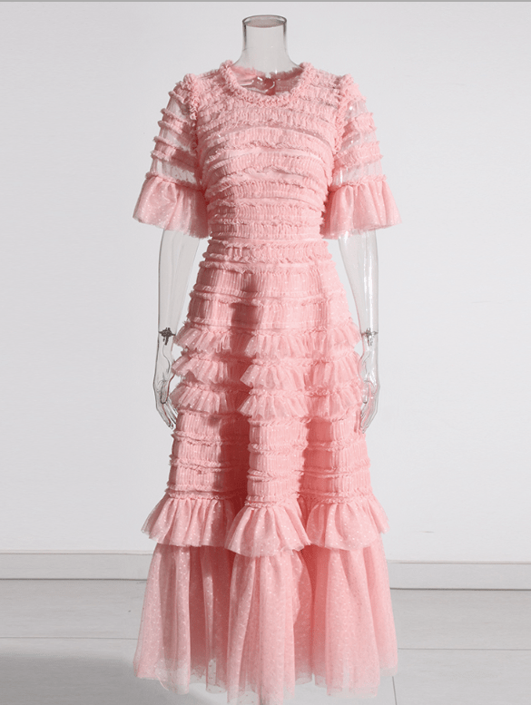 Sophisticated High Waist Spliced Fold Dress - Timeless Elegance - HalleBeauty