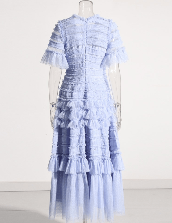 Sophisticated High Waist Spliced Fold Dress - Timeless Elegance - HalleBeauty