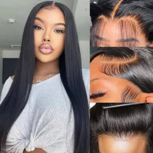 Straight 4x4 Transparent Closure Wig - HalleBeauty