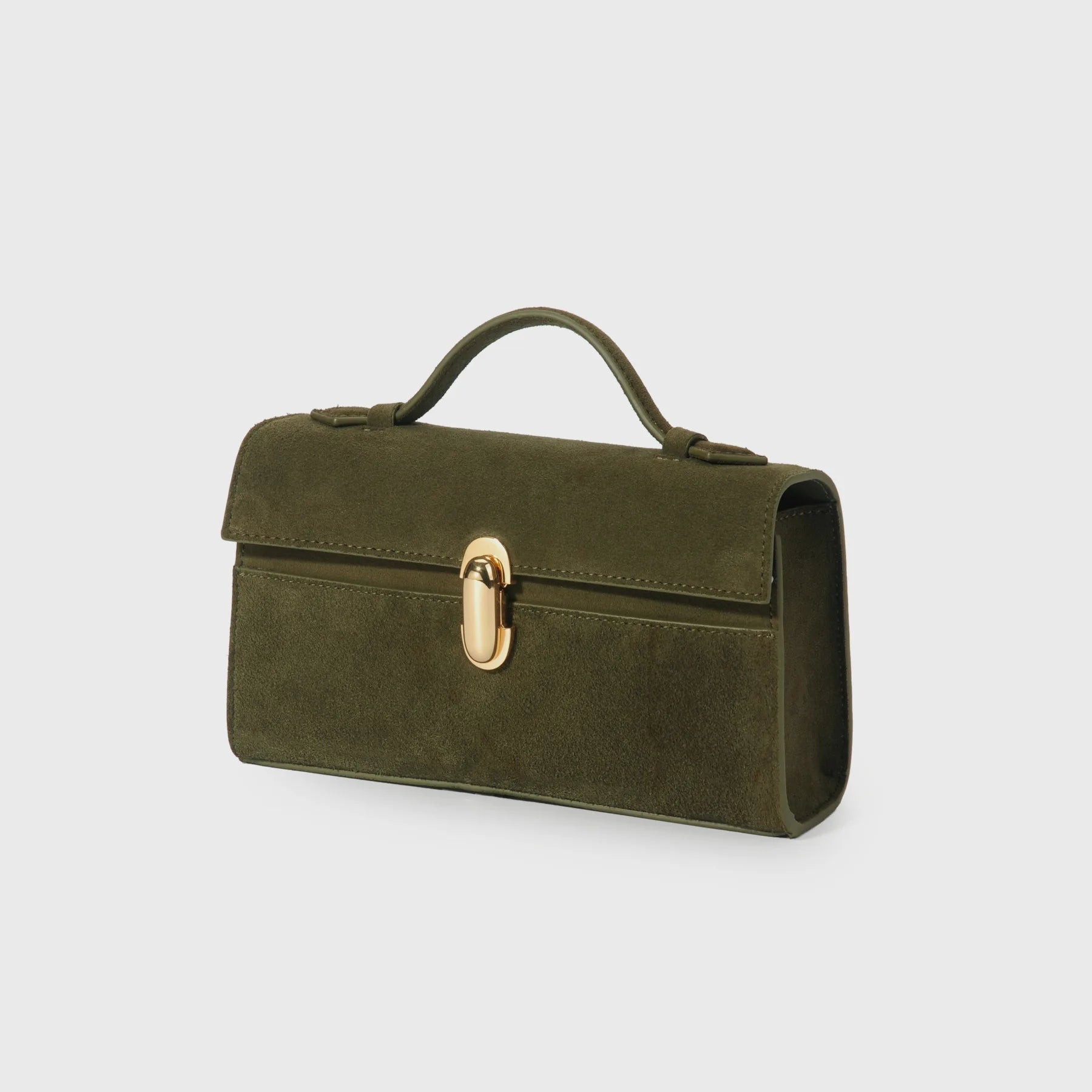 Structured Square Vintage Handbag – Retro Chic Leather Purse - HalleBeauty