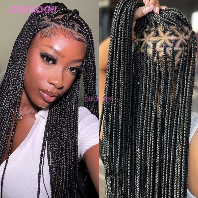 Synthetic Knotless Box Braid Wig - Hallebeauty - HalleBeauty