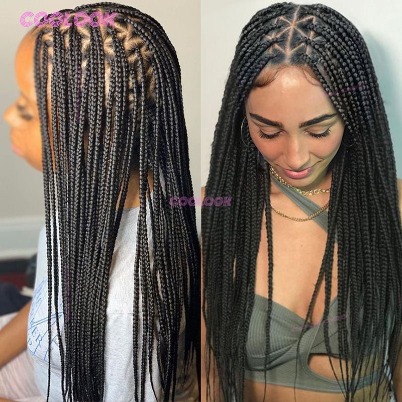 Synthetic Knotless Box Braid Wig - Hallebeauty - HalleBeauty