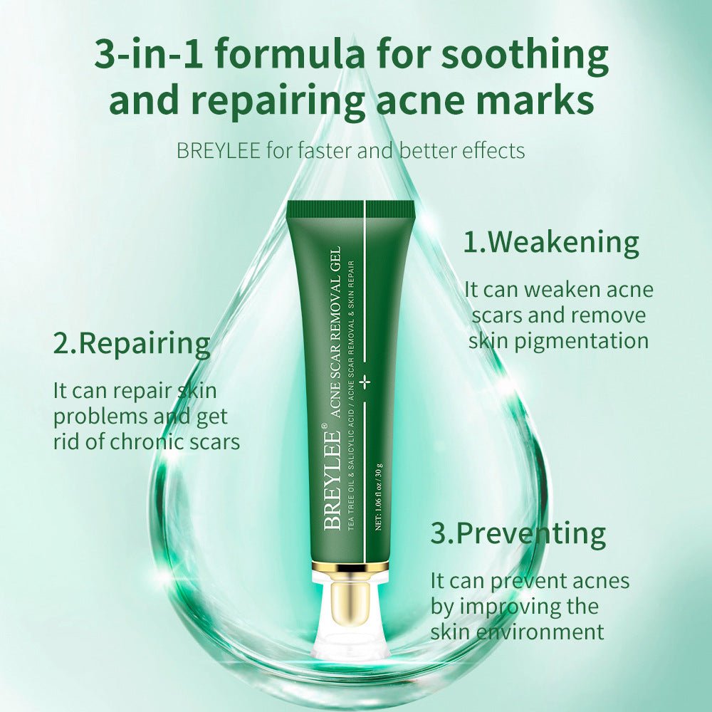 Tea Tree Acne Scar Removal Gel – Fade Scars & Soothe Skin - HalleBeauty