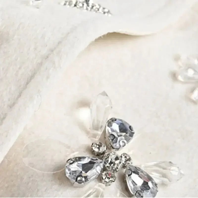 Trendy Women’s Woolen Coat – Diamond Rivet Cloak Jacket - HalleBeauty