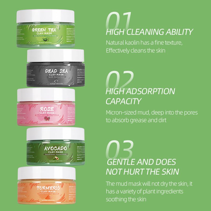 Turmeric & Green Tea Clay Mask - Hallebeauty - HalleBeauty