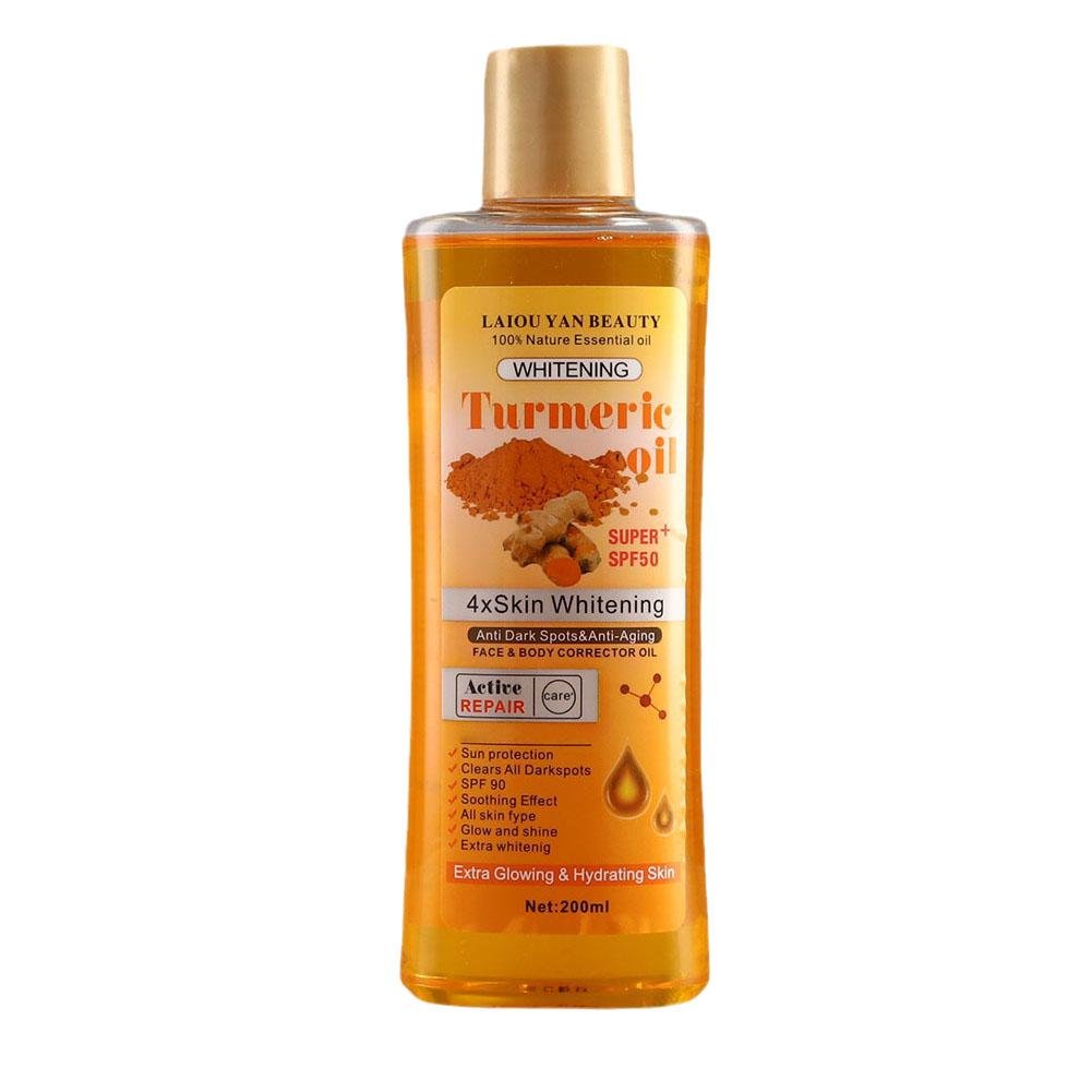 Turmeric Oil with SPF50 - Skin Whitening Serum 200ml - HalleBeauty