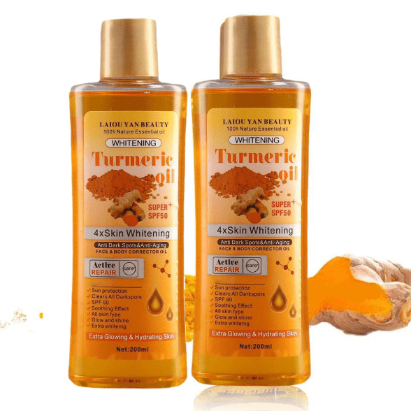 Turmeric Oil with SPF50 - Skin Whitening Serum 200ml - HalleBeauty